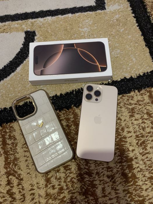 Iphone 16 pro max desert titanium 256gb la cutie si factura altex