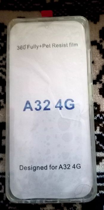Защитное стекло и чехол 360* на Samsung  A32