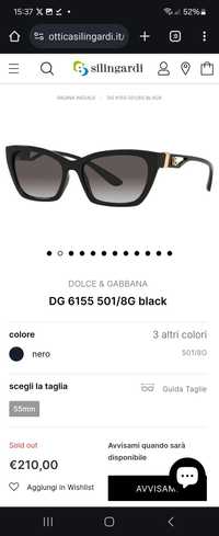 Dolce & Gabbana слънчеви очила 6155 НОВИ