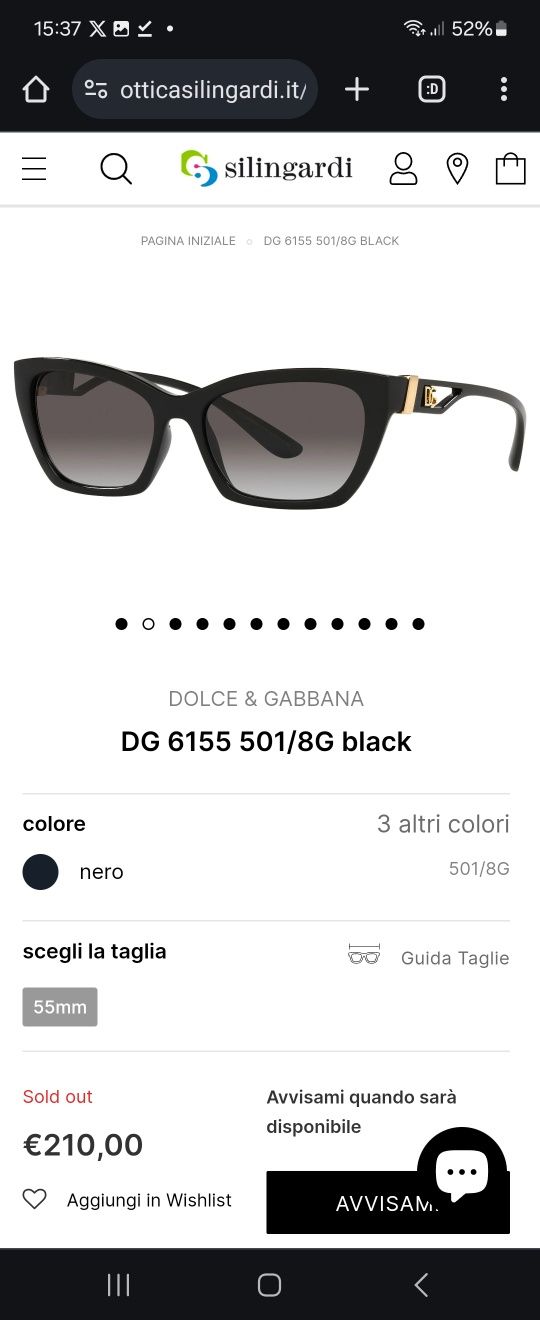 Dolce & Gabbana слънчеви очила 6155 НОВИ