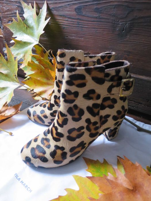 Боти леопардов принт Tila March