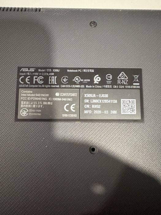 Laptop asus notebook