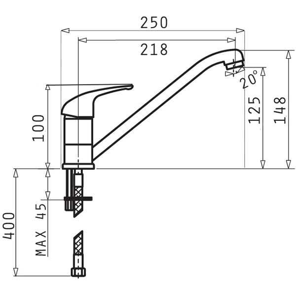 Baterie bucatarie noua + 2 ani garantie