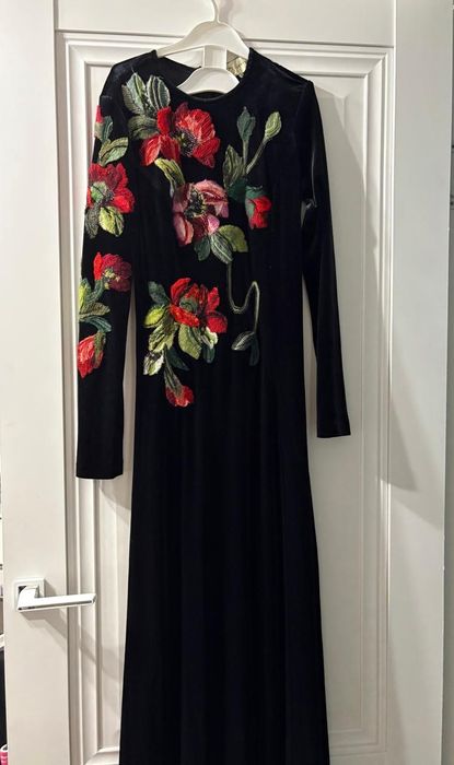 Платье в пол бархат