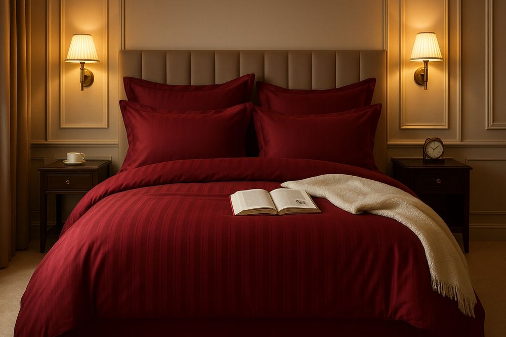 Lenjerie de pat ,Bumbac Damasc 6 piese ,Casa Pucioasa ,cearsaf elastic