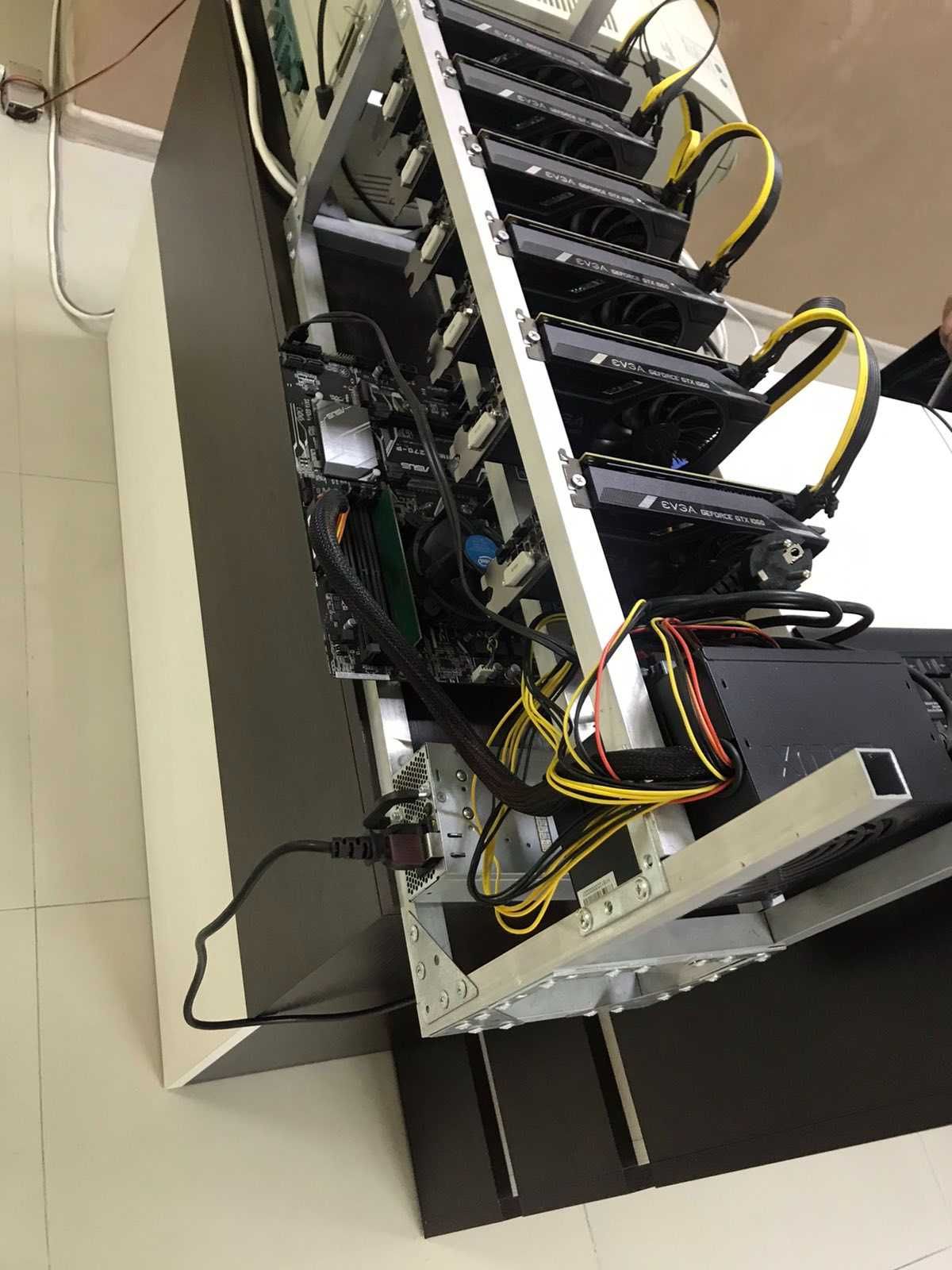 Mining rig (мининг риг) 6 карти GTX 1060 6ГБ