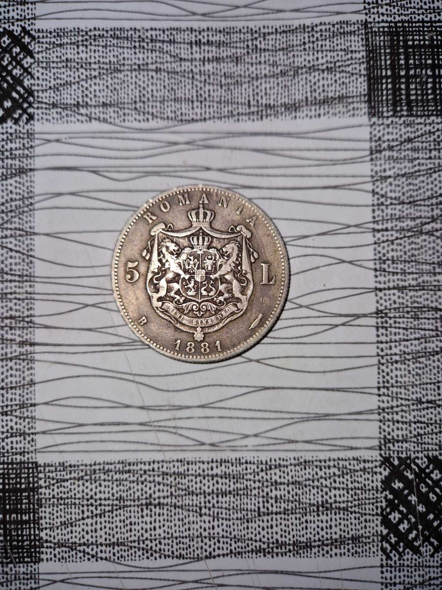 Monedă Carol 1 din 1881