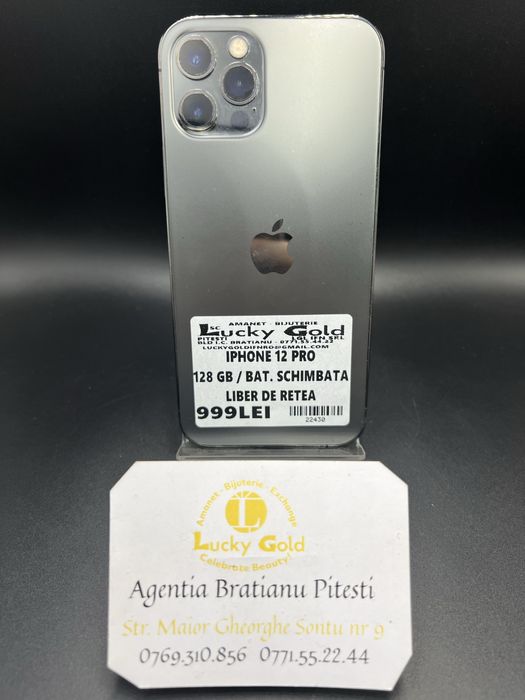 Iphone 12 Pro 128GB Baterie schimbata Liber de retea cod produs 22430