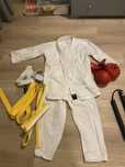 Set costum + accessorii karate, junior