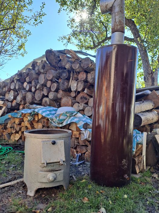 Boiler pe lemne cu focar