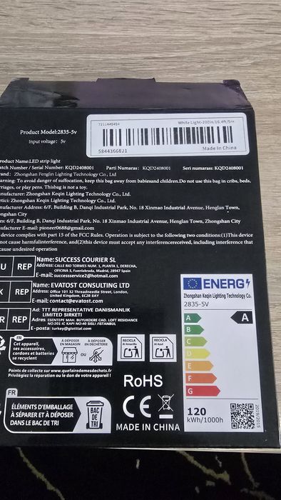 Banda led 5m cu senzor