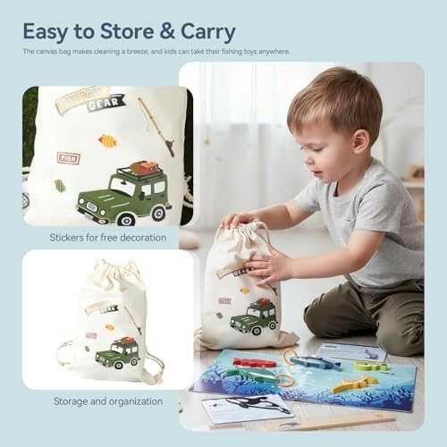 Нова Детска игра Риболов 33 части – въдица, рибки, мрежа, карти 3–5 г.