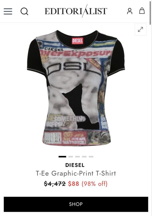 Diesel Дамски тениски блузи