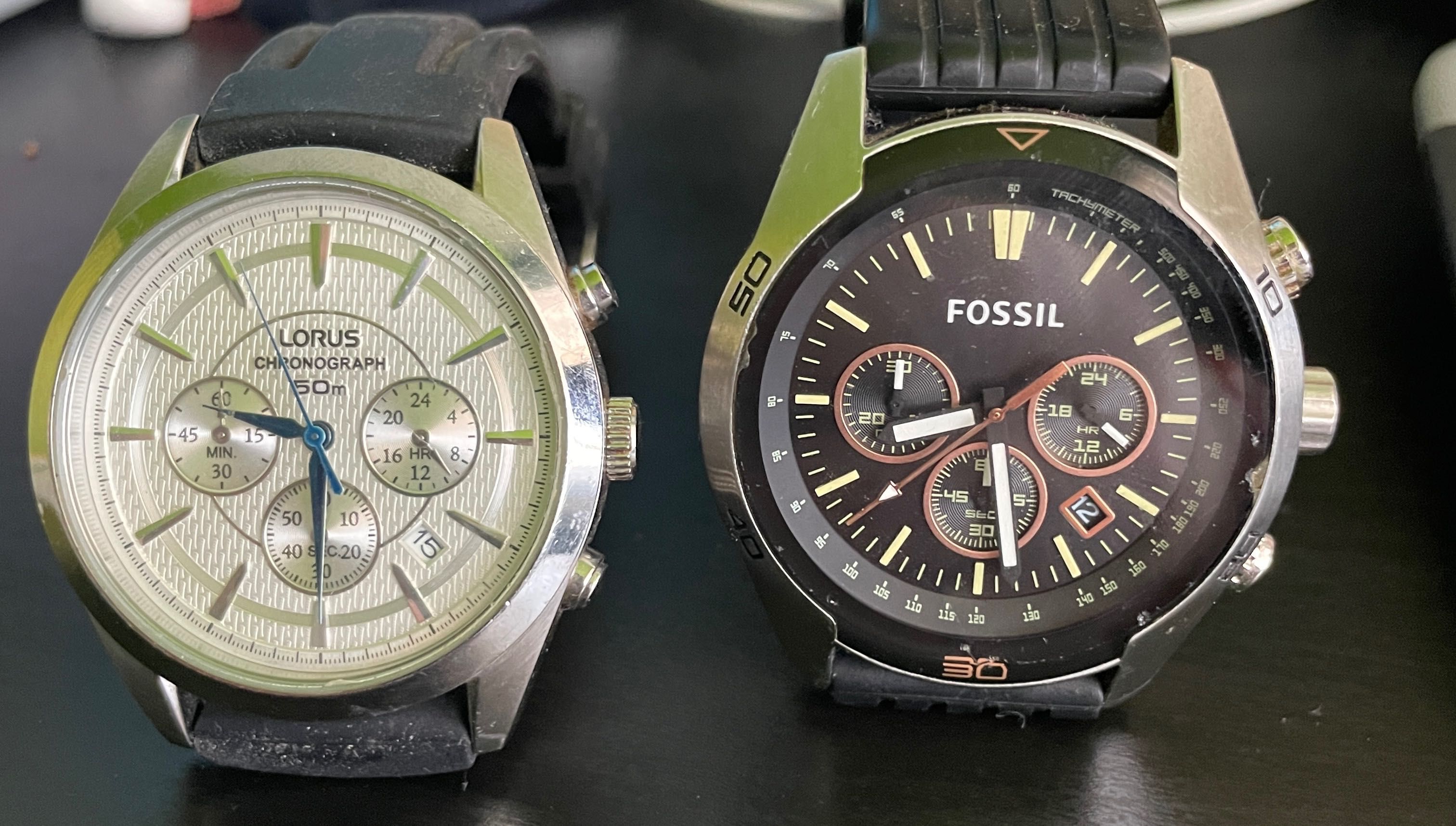 Часовници Fossil и Lorus - продават се и двата на една цена