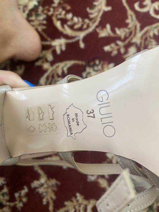 Sandale Giulio, piele, mărimea 37