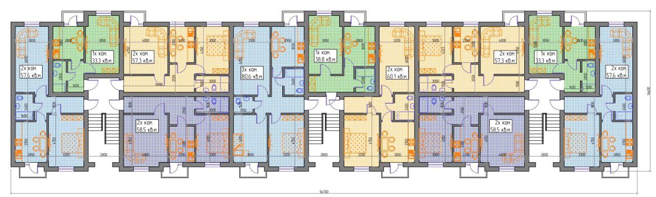 ЖК Солид строй Новостройка. 2 хoна 57.3м² 
Сифатли янги уйлар