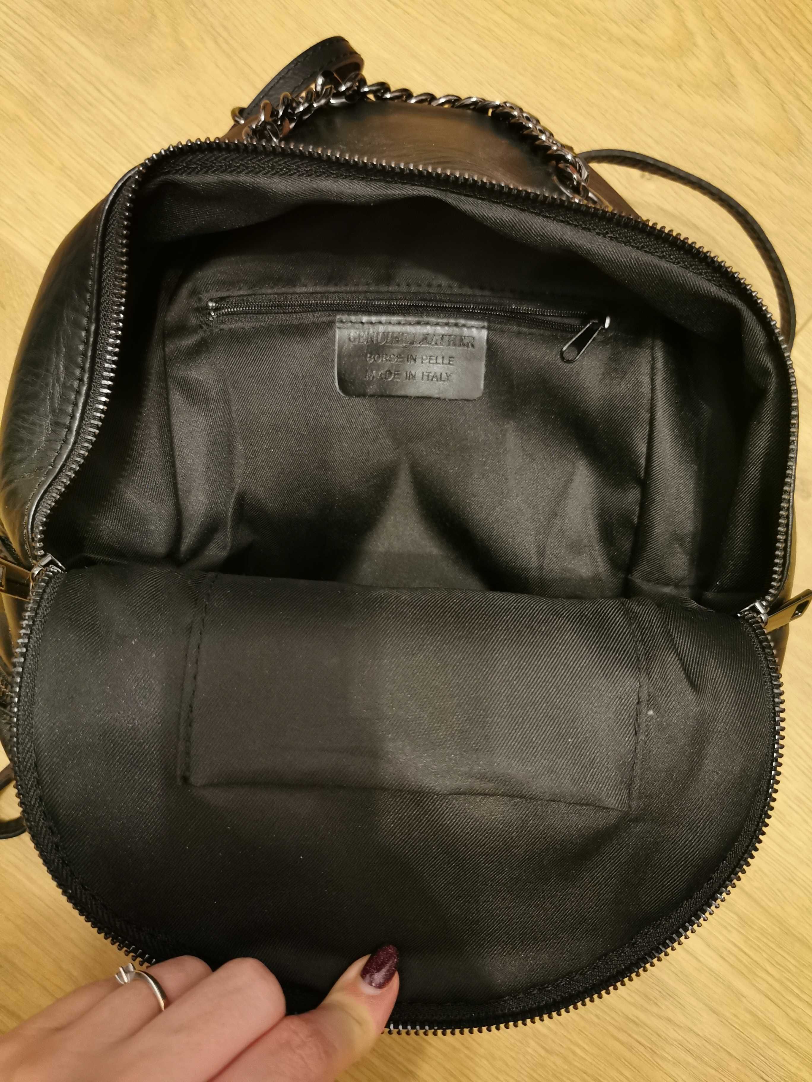 Rucsac piele negru