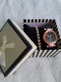Дамски часовник+подарък гривна  и подаръчна кутия