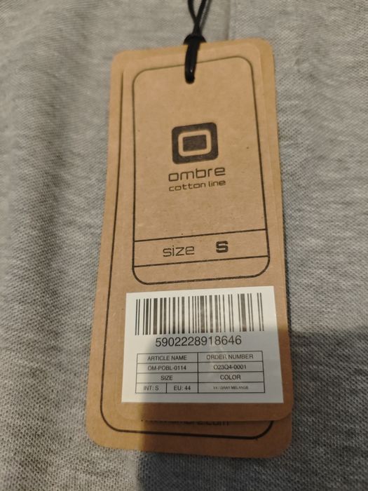 Блуза Ombre - сив и черен цвят (нови, с етикет)