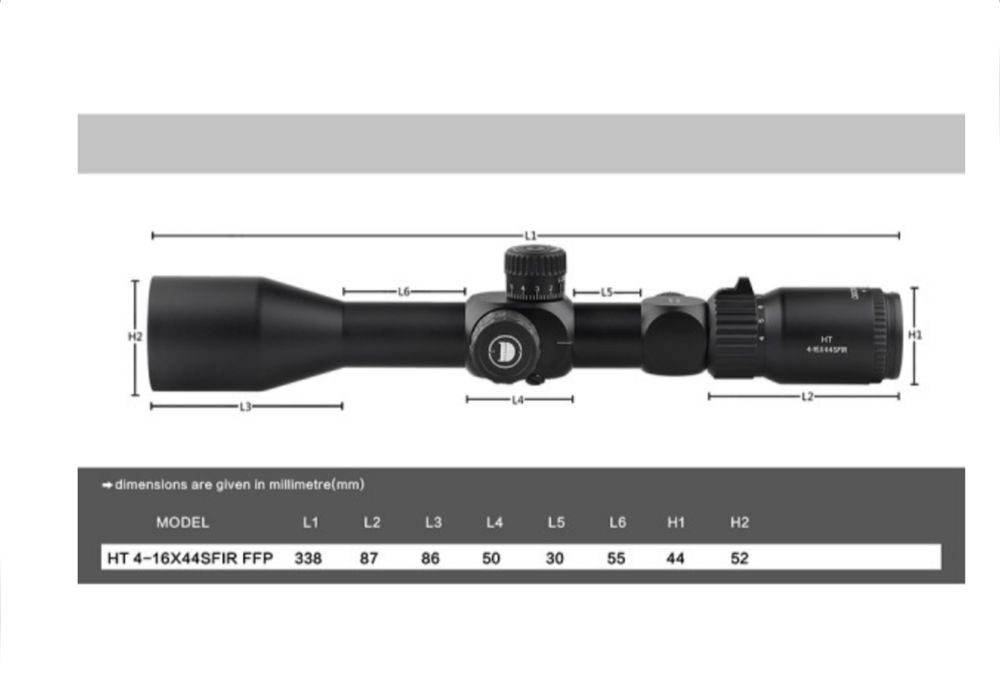 Оптика Discovery HT 4-16x40SF FFP