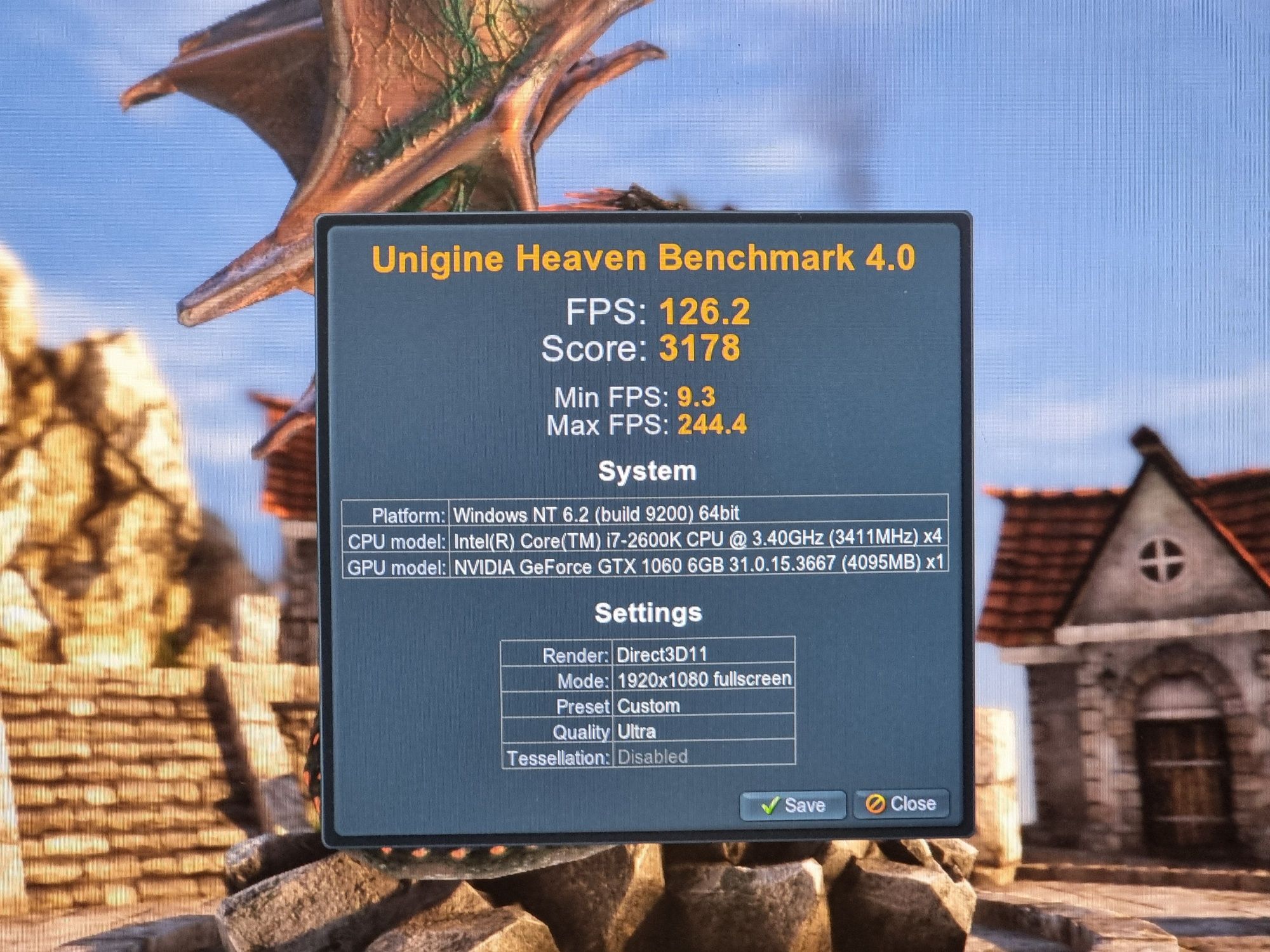 Геймърски Компютър/I7 2600K/16GB RAM/SSD-256GB+500GB/GTX 1060 6GB
