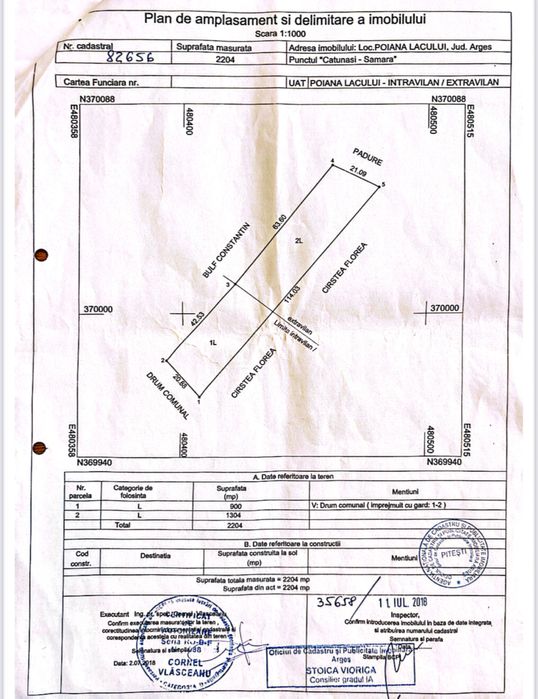 2200 mp la 11 km de Pitesti