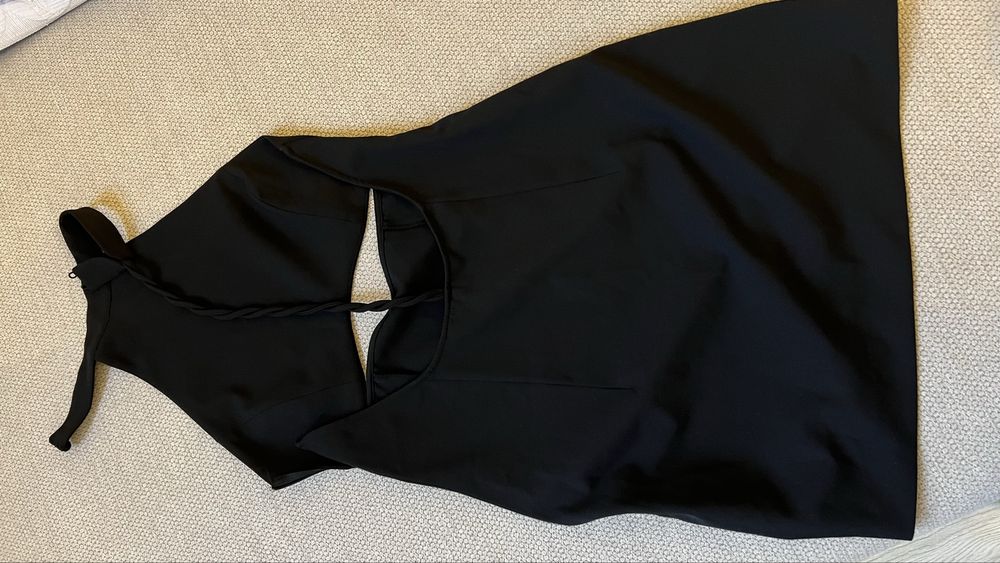 Летнее вечернее черное платье