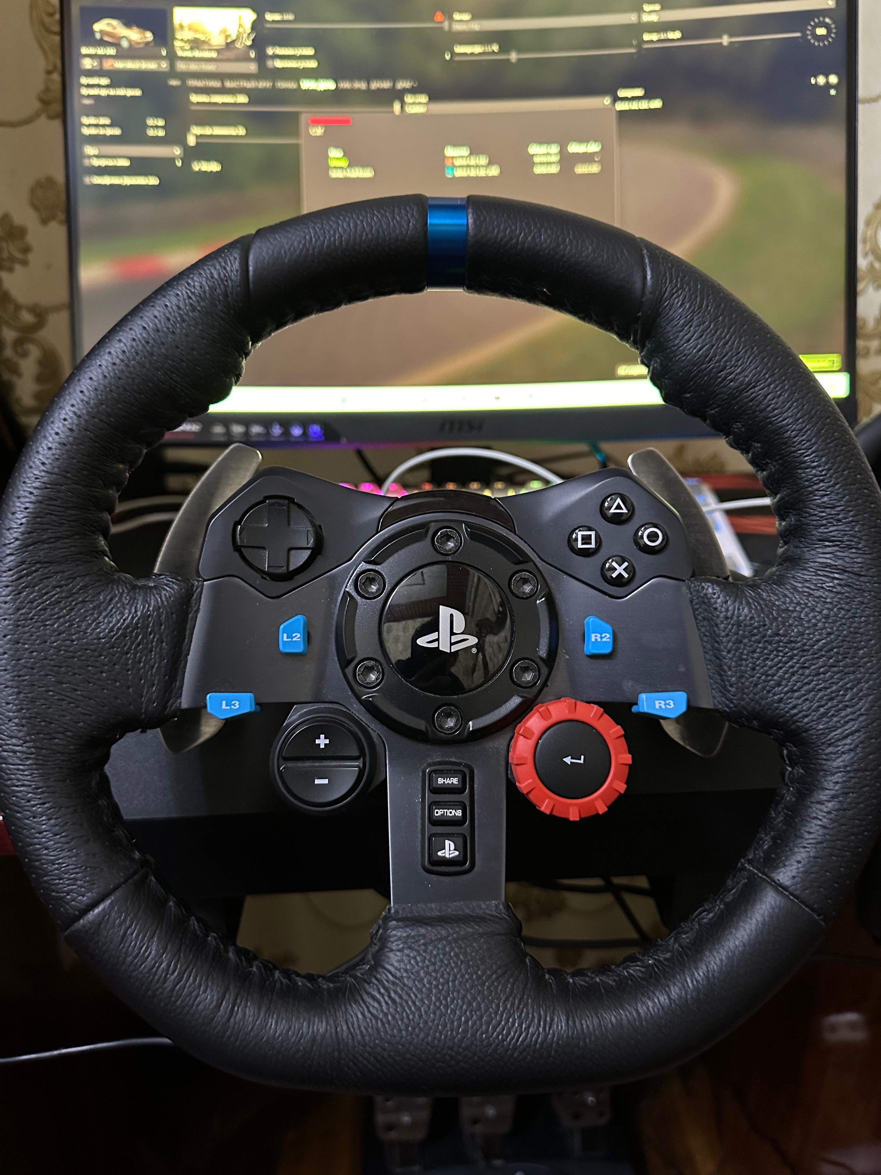 Игровой руль Logitech g29 Driving Force+кпп