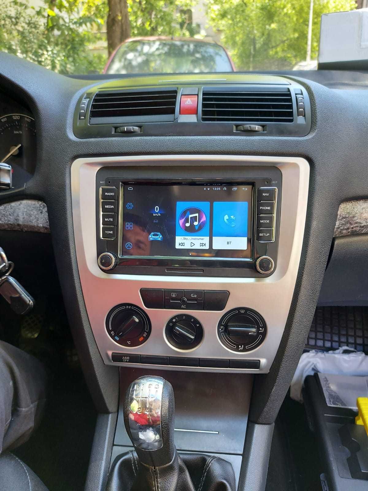 Navigatie Android 1/2GB Passat Golf 5 6 Skoda Octavia Seat Waze WiFi