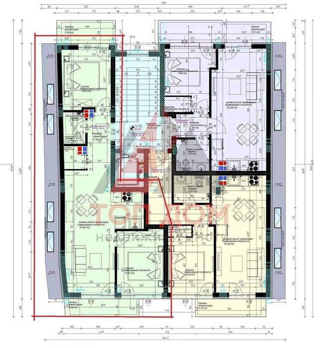 Продава се Тристаен апартамент в Варна, Левски - 78 кв.м за 2106 €/кв.м - Снимка #22