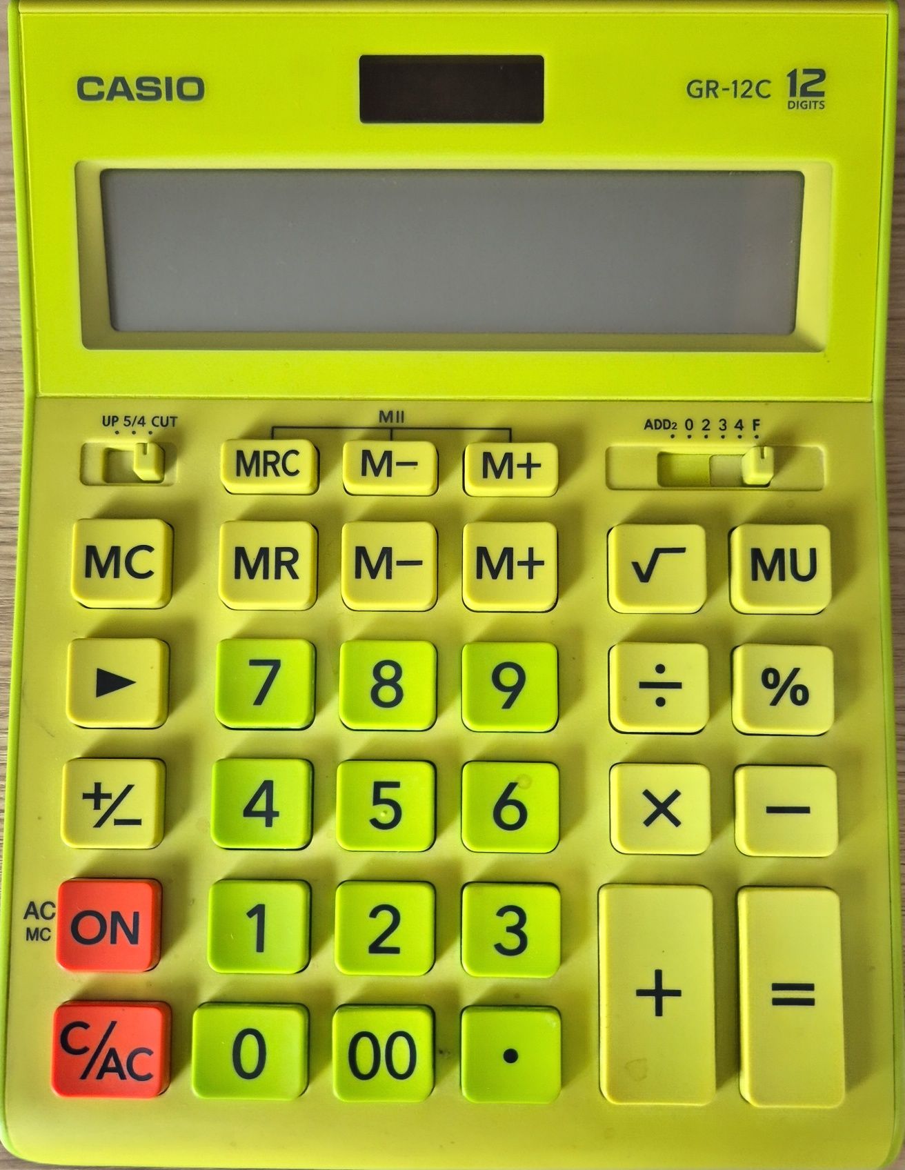Калькулятор Casio GR-12C-gn, новый, торг