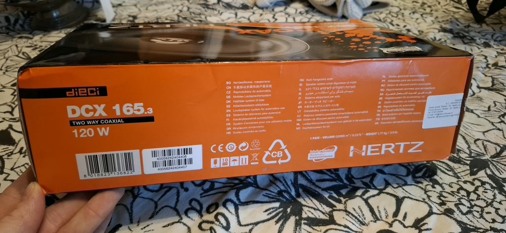 Vand difuzoare  coaxiale Hertz DXC 165.3   120W  (Produsul este nou )