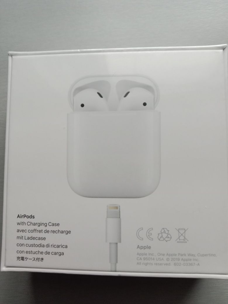 Casti Airpods 2 True Wireless Bluetooth cu Carcasa Incarcare Alb