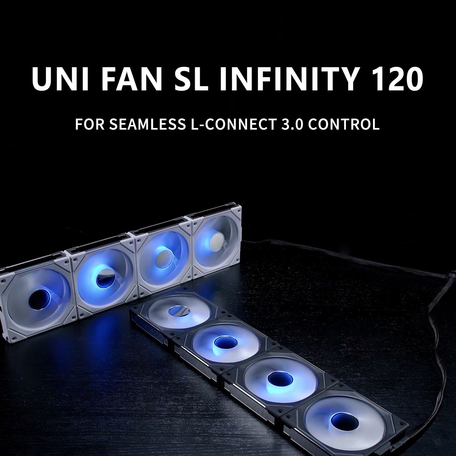 Кулер Lian Li SL Infinity 120 3-Black & White | Бесплатная Доставка