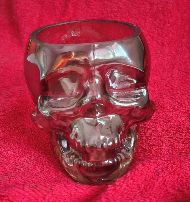 Scrumiera Craniu Uman din cristal