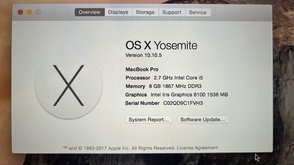 MacBook Pro 13 Retina, 2015. Core i5, 8 Gb, 128 Gb.