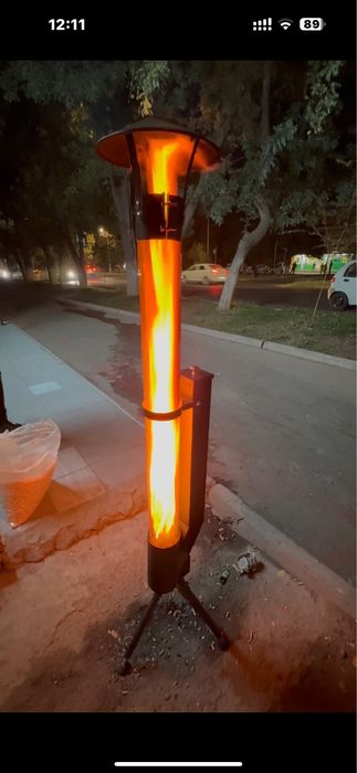 Уличный древесный инфракрасный камин