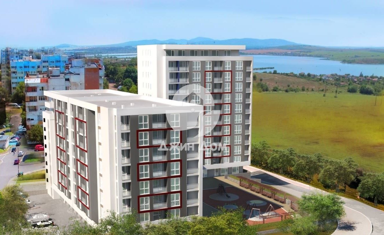 Тристаен апартамент с гледка МОРЕ и ЕЗЕРО в сграда „Панорама“ Бургас