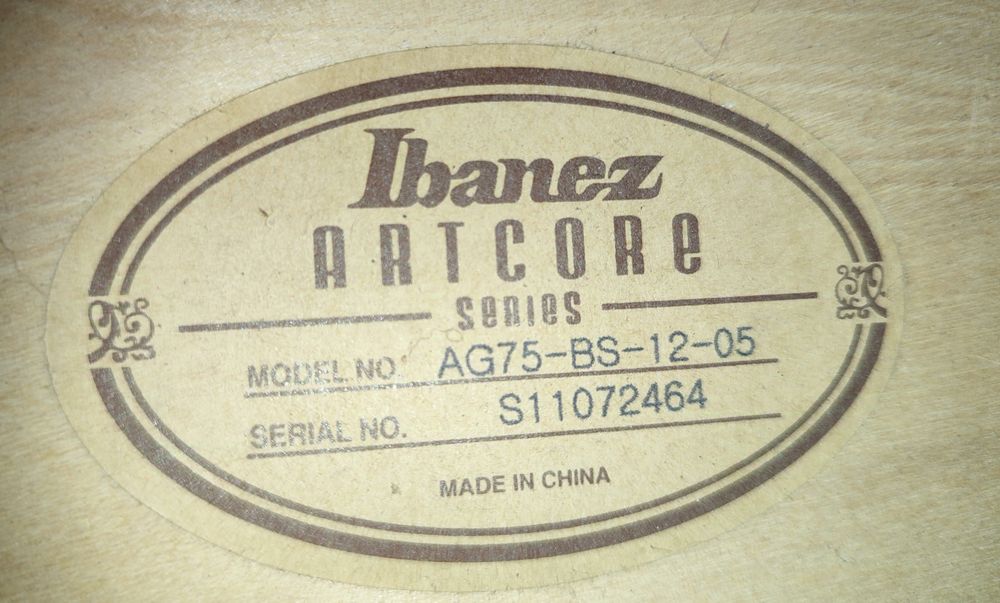 Ibanez AG75 BS Chitara electro acustică