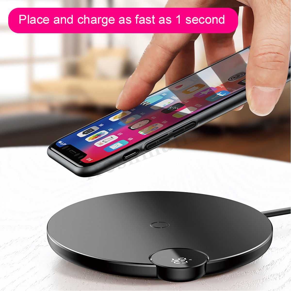 Incarcator universal wireless Baseus, incarcare rapida Qi. Nou!