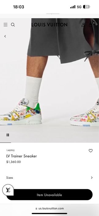 Louis Vuitton sneakers 44.5