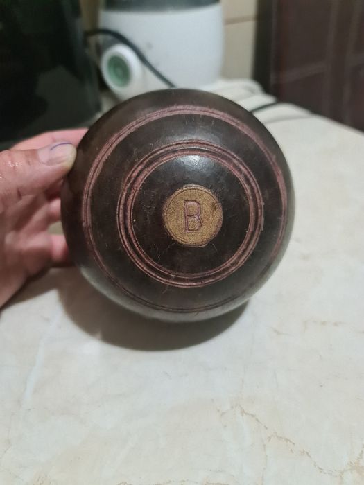 Bila bowling vintage, lemn de colectie,1950, usa