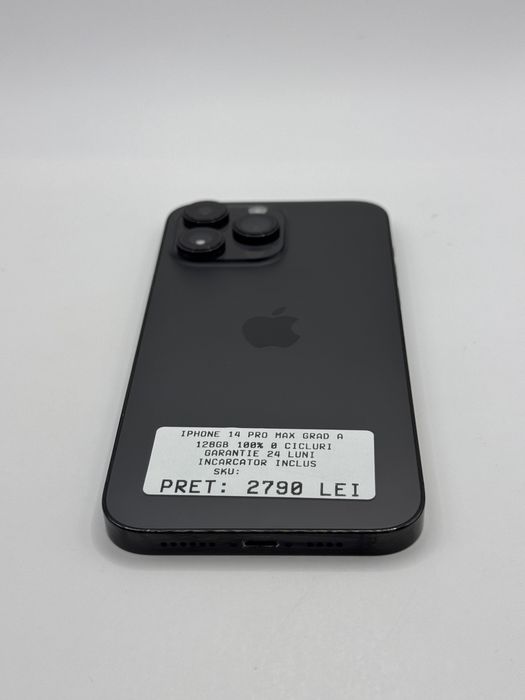 Iphone 14 pro max 128gb 100% Grad A Garantie Rate zonemag.ro