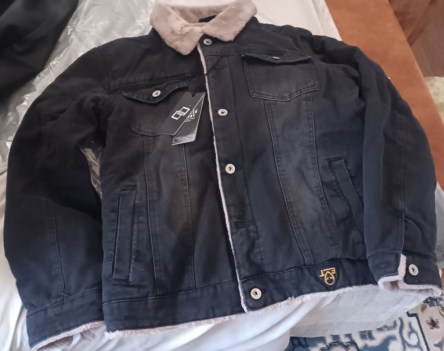 Куртка джинсовая утепленная размеры  L，XL，XXL