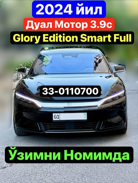 Byd han dual motor AWD 3.9s. 2024 yil. Glory edition Smart full