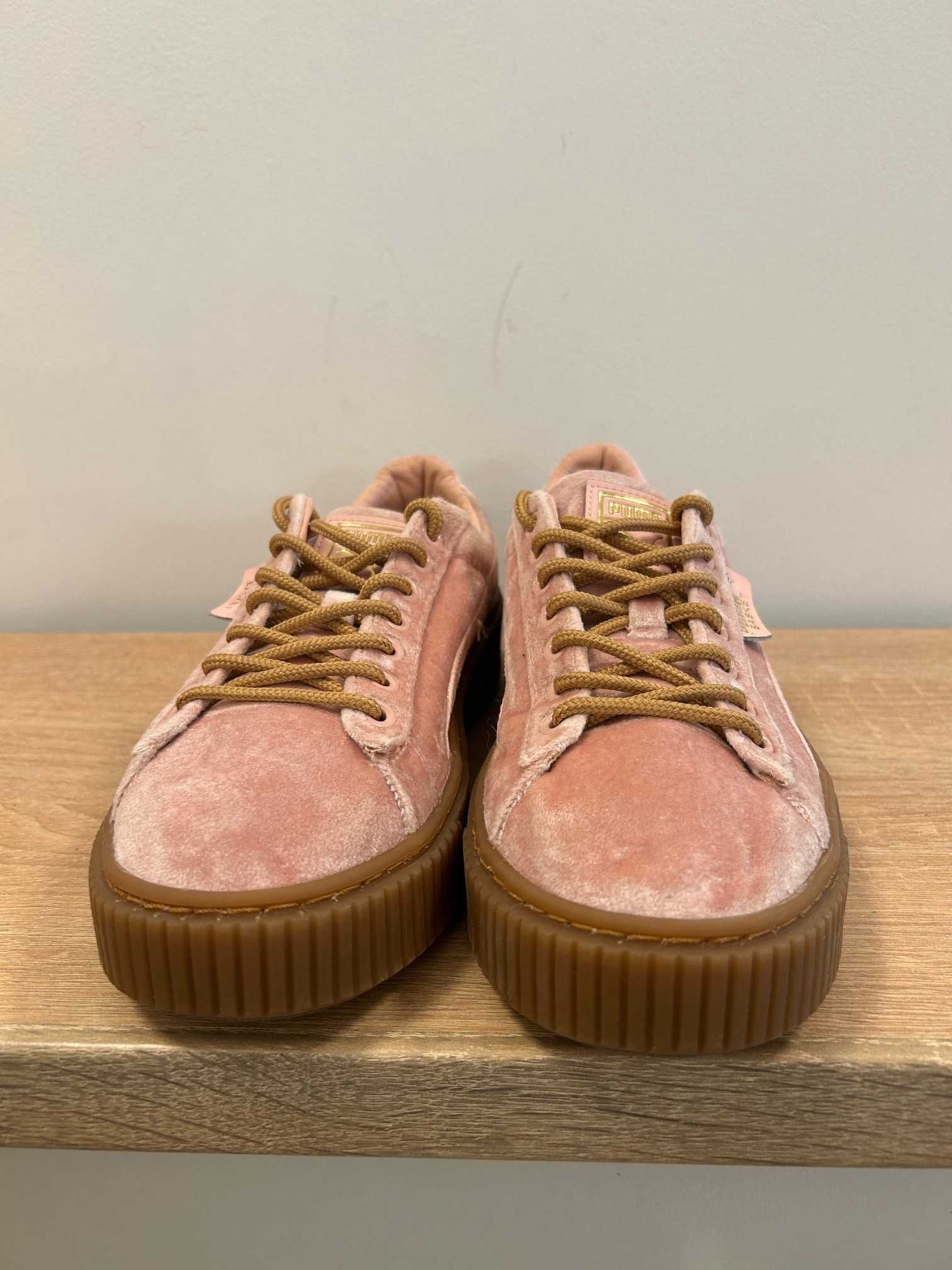 Puma Suede Platform Velvet Pink – Дамски кецове, номер 37.5