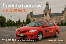 Închirieri auto pentru vacanță în Iași – de la 99 lei/zi