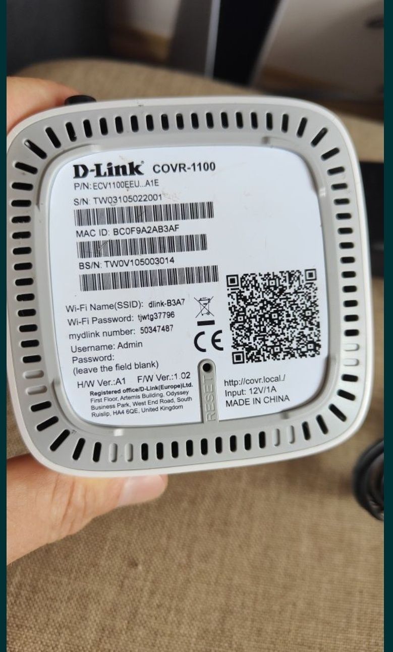 D-LINK COVR-1100 AC1200 Dual-Band Router Wireless Mesh Gigabit