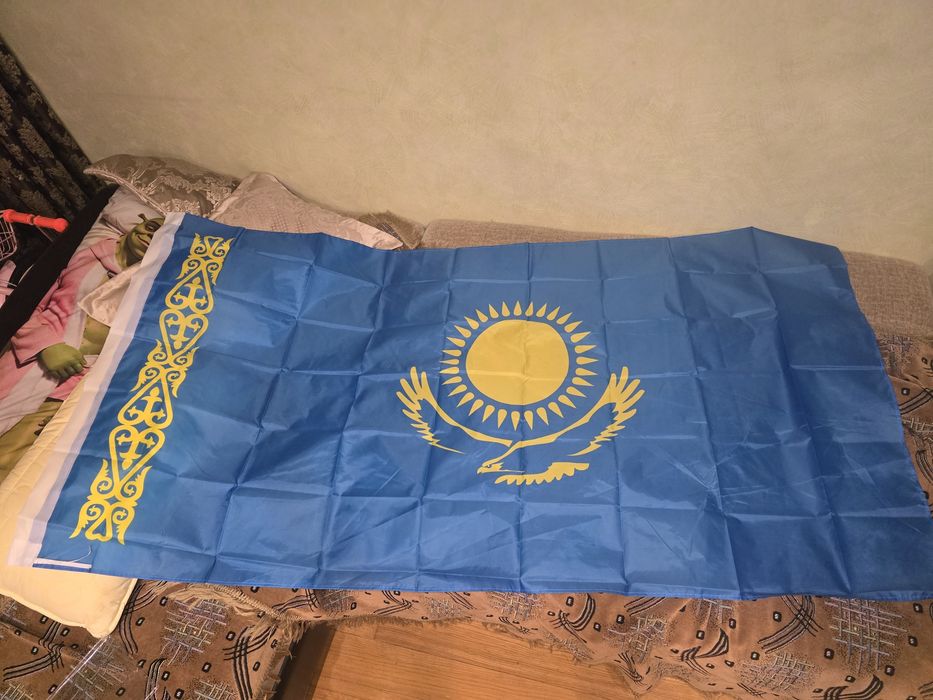 Флаг Казахстана 2 метра (100х200) новые
