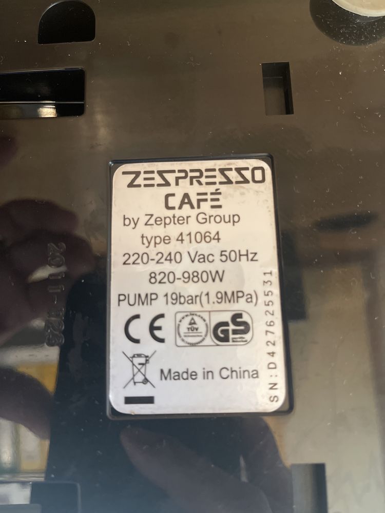 Espressor Zepter Zespresso Cafe